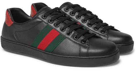 gucci black trainers womens|all black sneakers Gucci men.